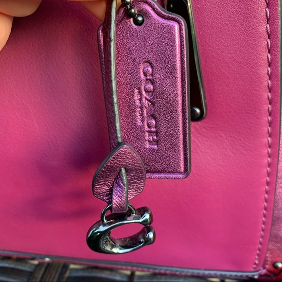 Coach Dreamer in Mixed Berry/Gunmetal EUC - Picture 12 of 14